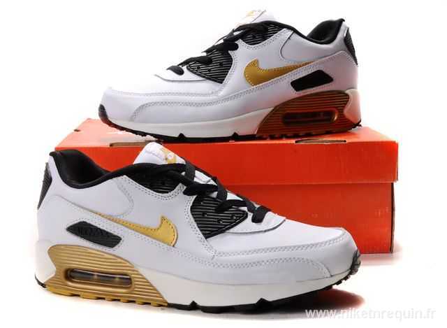 blanc et jaune Nike Air Max 90 (1)